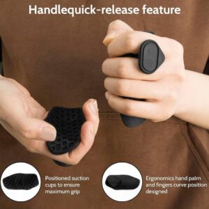Anti-Slip Grips for Weight Lifting Pull-Ups Gym Training Unisex Ergonomic Rubber Hand Protector Strengthener Handle Gloves with Pouch Bag